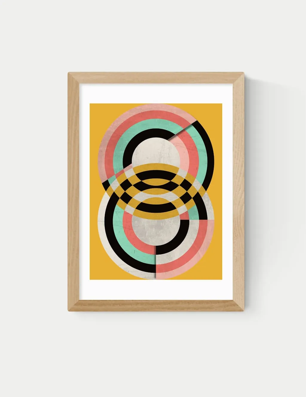 East End Prints Graphic 7 Abstract Framed Art Natural