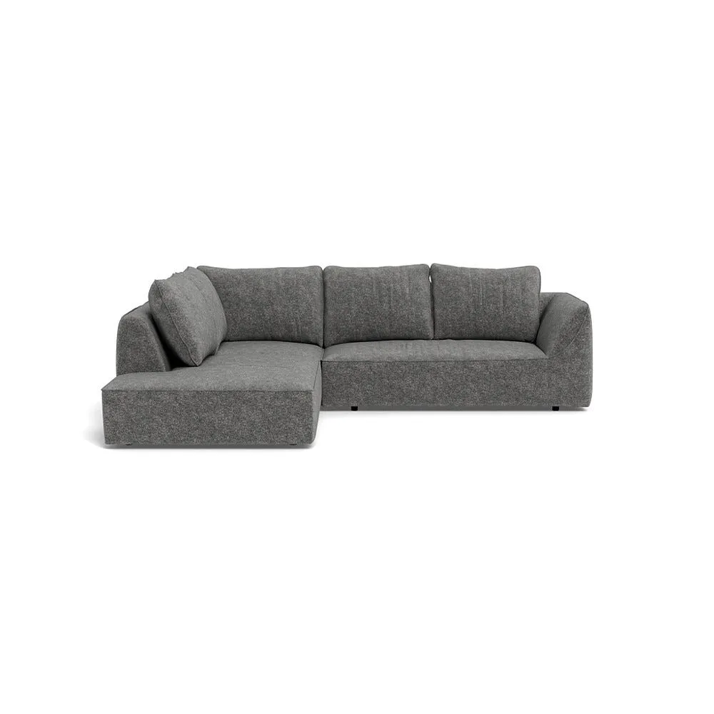 Heal's Morven Left Hand Facing Large Corner Sofa Melton Wool Shale 1