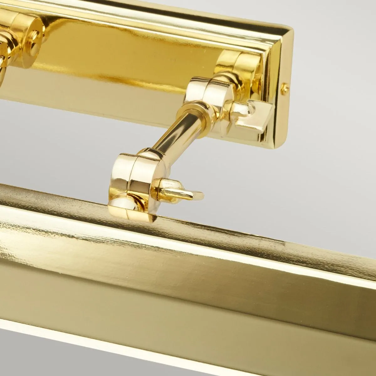 Netlighting Chawton 4 Light Large Picture Wall Light Brass E14 in Yellow 4