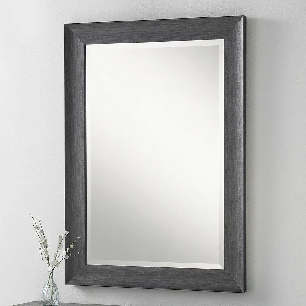 Yearn Mirrors Charcoal Grey Scooped Framed Mirror 129.5x76cm 3