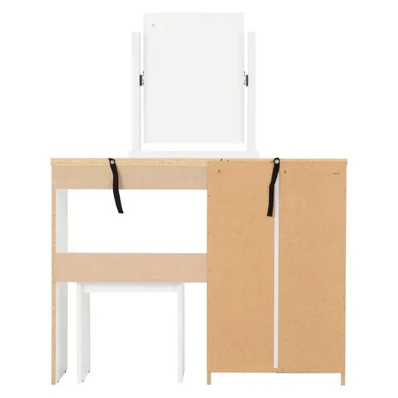 Nevada 4 Drawer Dressing Table Set with Mirror 6