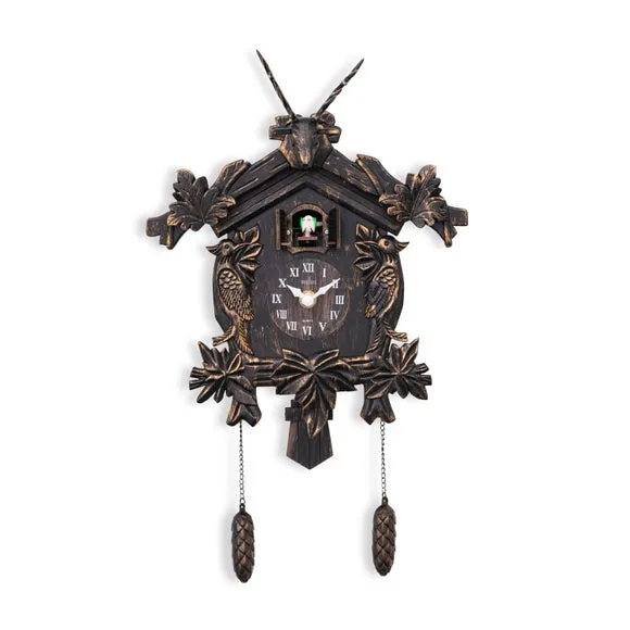 Acctim Lindau Antique Bronze Cuckoo Clock, Brown 4
