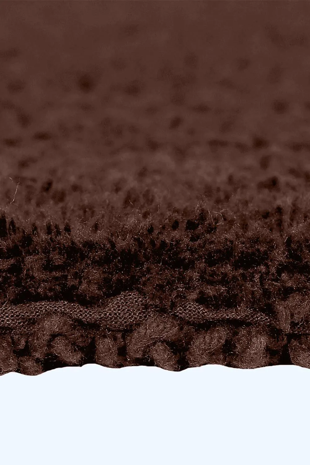 Homescapes Luxury Square Bath Mat 1600GSM 100% Cotton Reversible Shower Mat, 50cm in Chocolate 5
