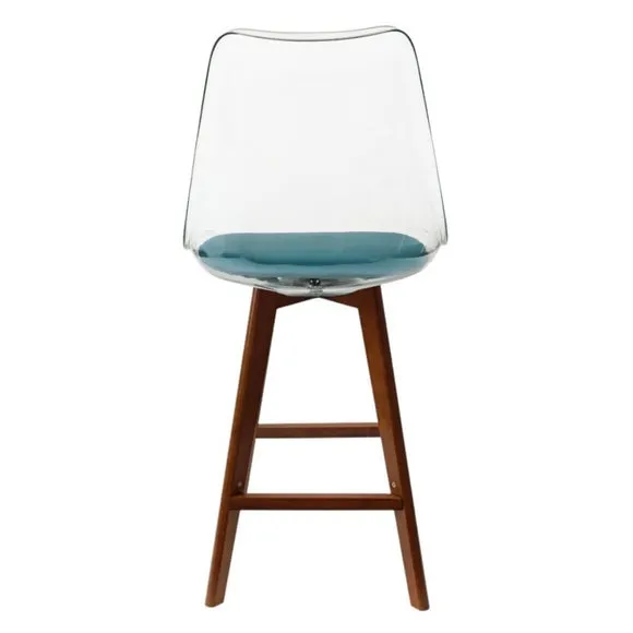 Fusion Living Soho Clear Plastic Bar Stool 5