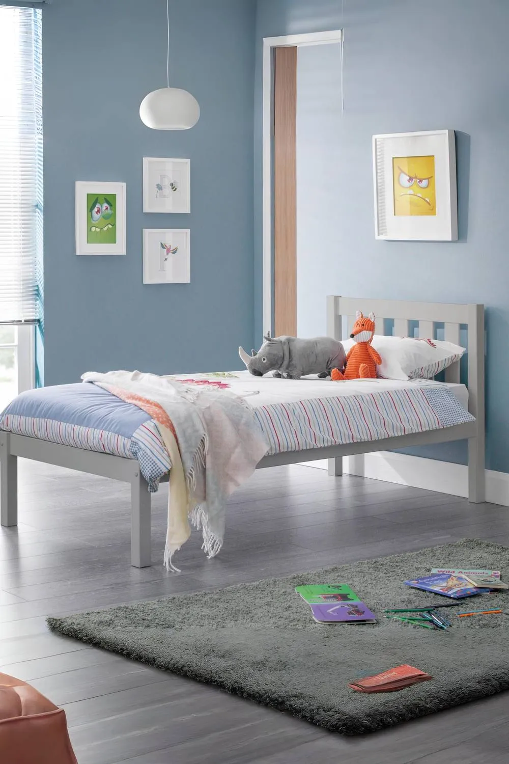 Julian Bowen Luna Bed in Grey