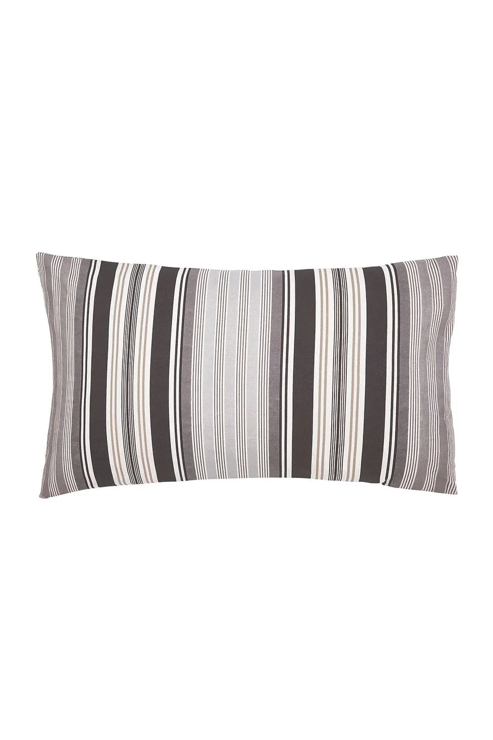 Helena Springfield 'Beach House Stripe' Cotton Duvet Cover Set in Grey 3