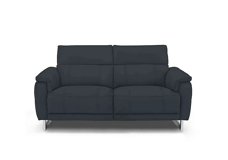 Moet 2 Seater Fabric Power Recliner Sofa with Telescopic Headrests - Opulence Charcoal