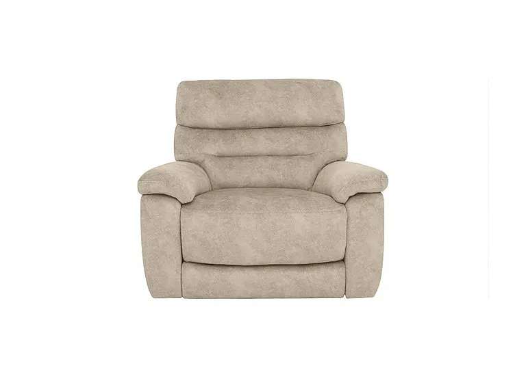 Nimbus Fabric Power Recliner Chair with Power Headrest - Cream