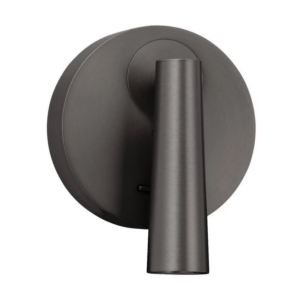 Netlighting Tico Reading Wall Light Black Nickel LED 3W 189lm 3000K Switch On Off