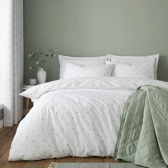 Polka Dots Polycotton Duvet Cover & Pillowcase Set 2