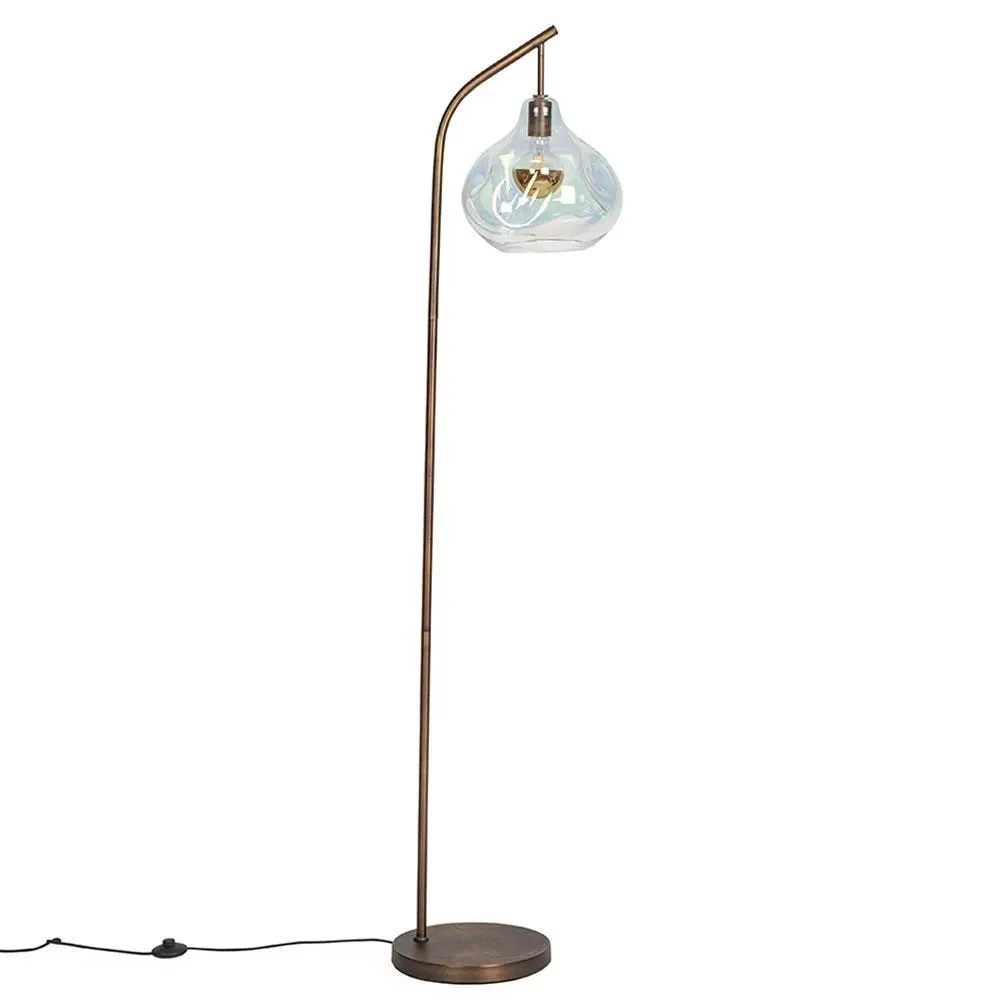 Heal's Bolha Floor Lamp Petrol & Bronze 2
