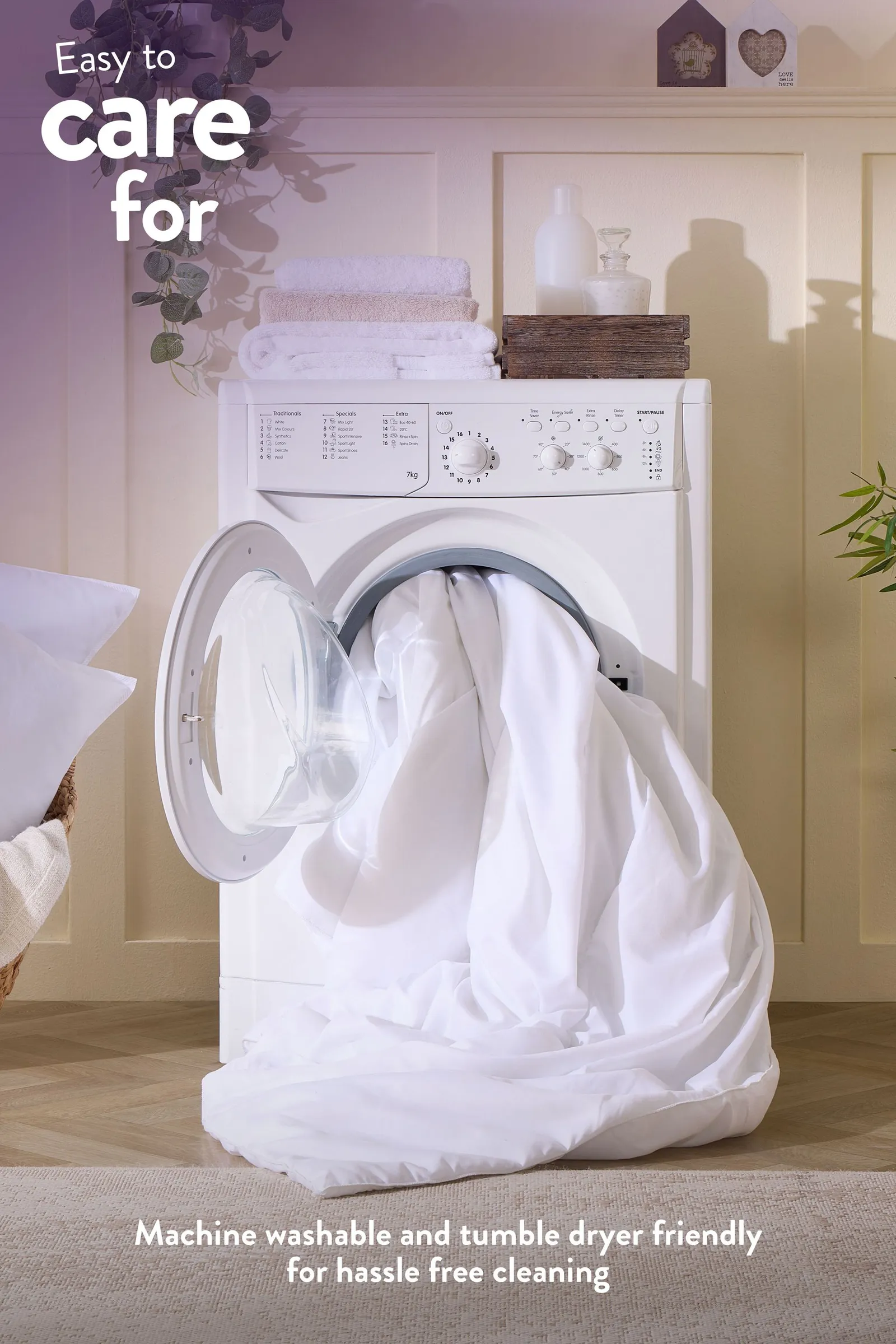 Slumberdown Cosy Nights 10.5 Tog All Year Round Duvet in White 6