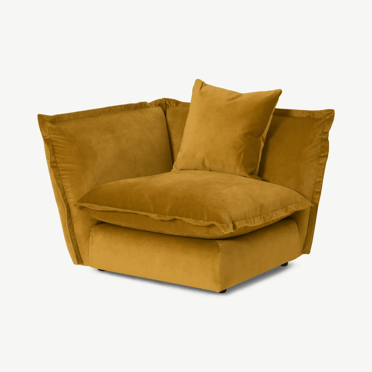Fernsby Corner Modular Chair, Mustard Recycled Velvet
