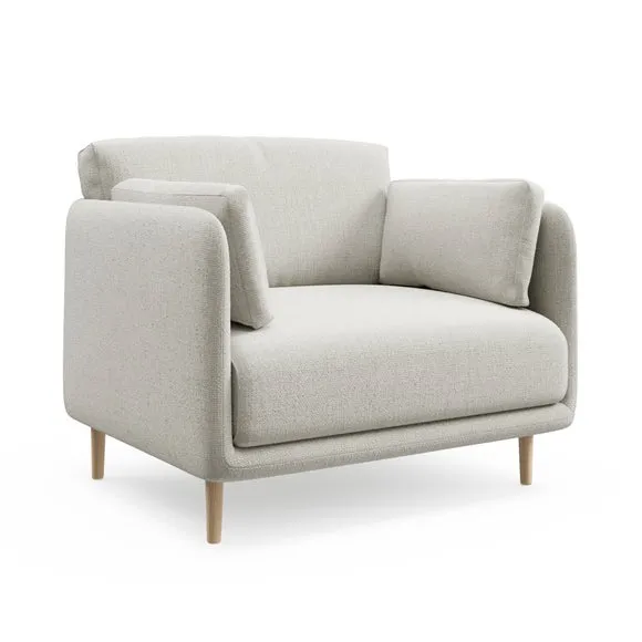 Armitage Textured Chenille Snuggle Chair 6