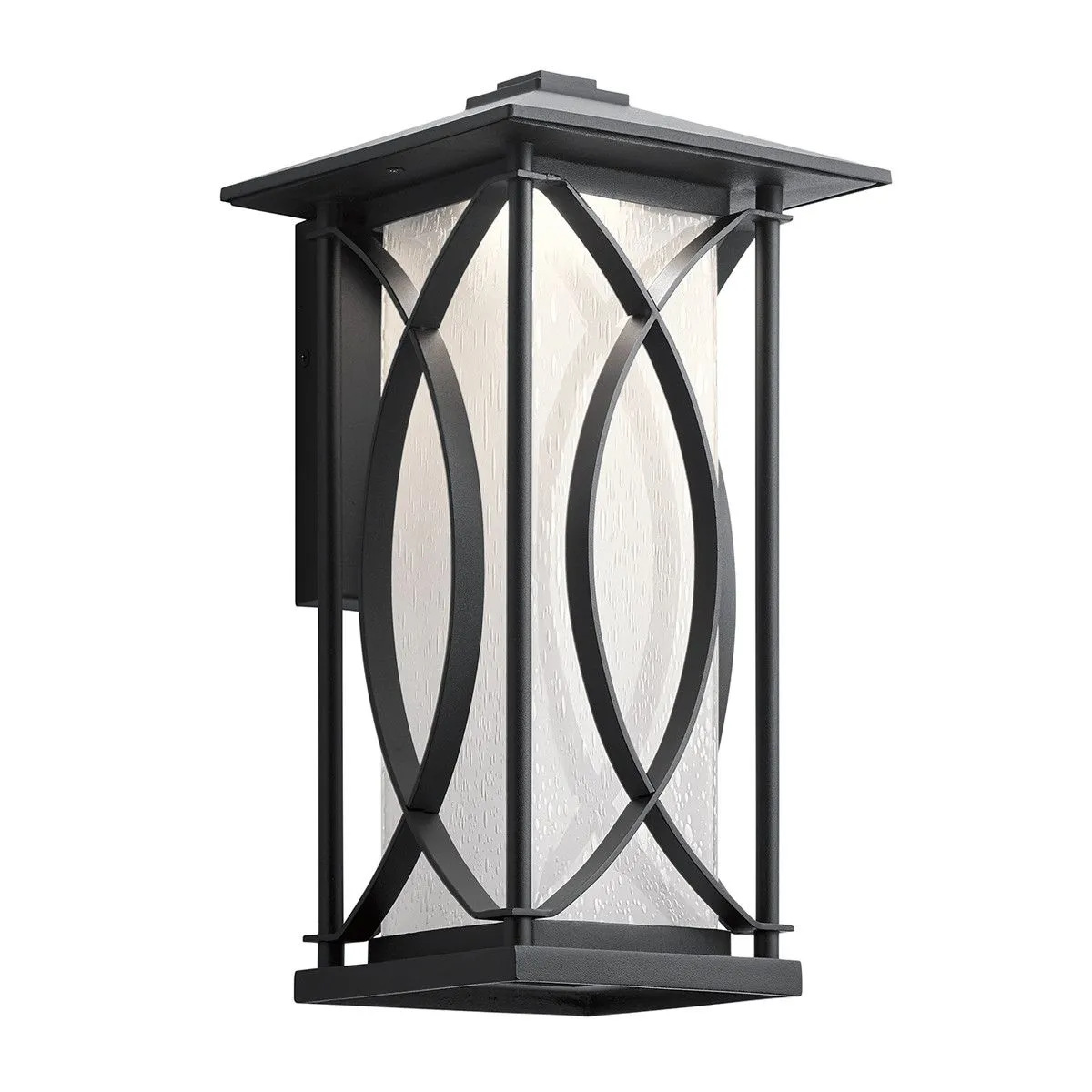 Netlighting Kichler Ashbern Outdoor 1 Light Wall Lantern Textured Black IP44
