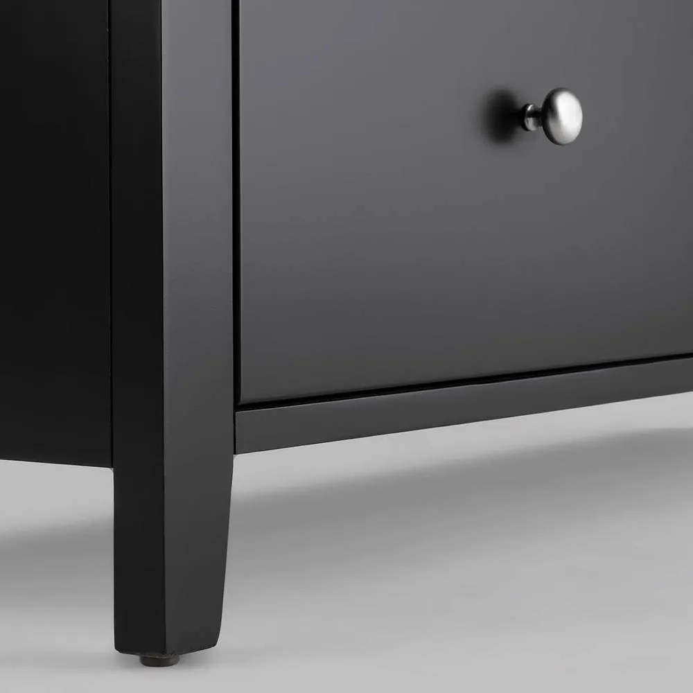 Statement Furniture Brooklyn 3 Drawer Chest of Drawers in Black 3
