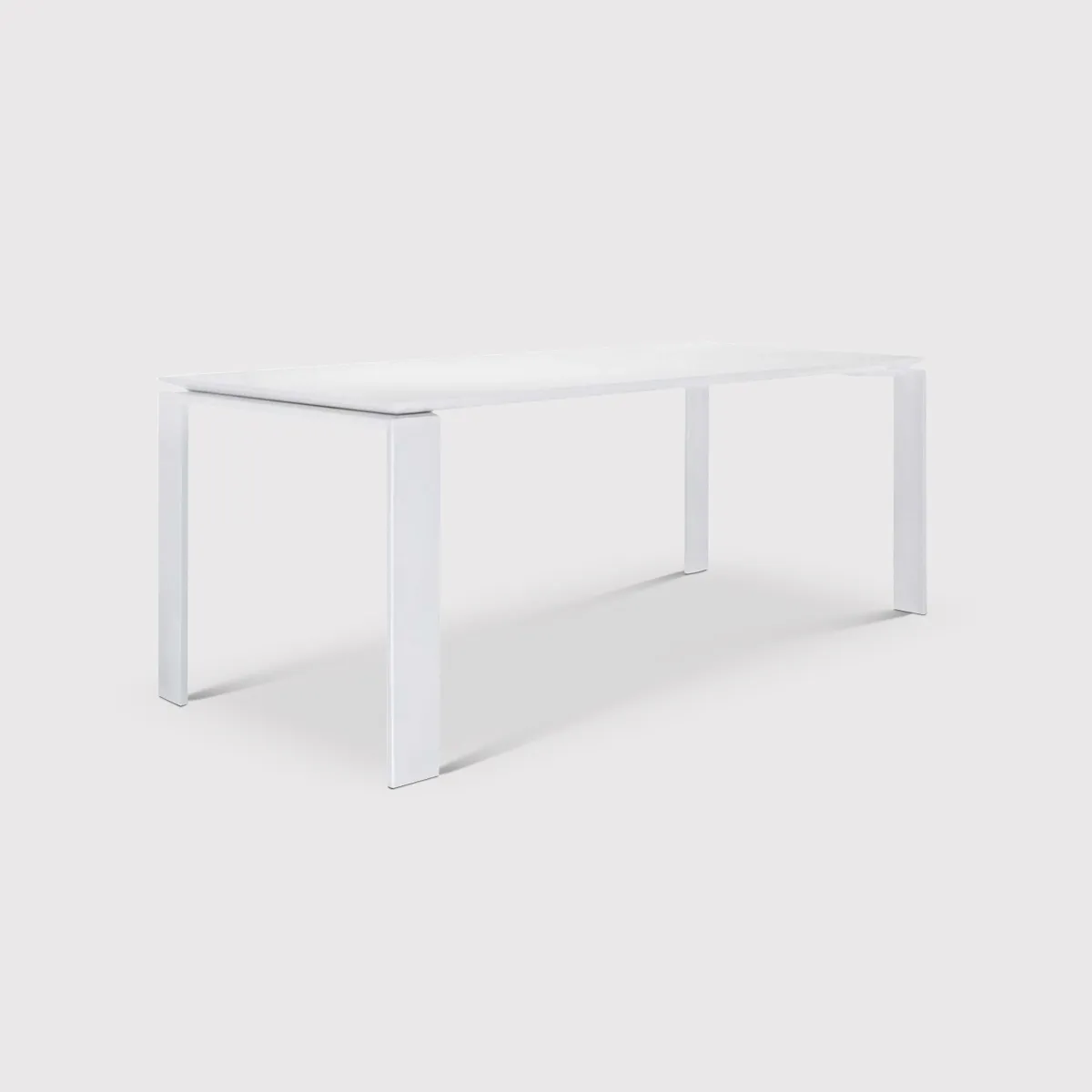Kartell Four Dining Table 190X79, White Metal | W190cm | Barker & Stonehouse