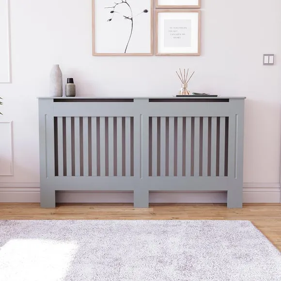 Return - Vida Designs Chelsea Radiator Cover, Grey Large 2