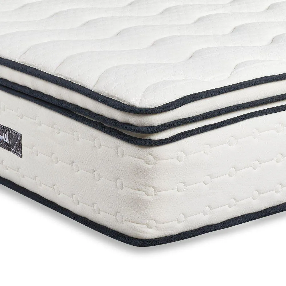 SleepSoul Space 2000 Pocket Spring Pillowtop Mattress - King Size - Medium to Firm - Extra Deep - 5ft (150 x 200 cm) - Happy Beds