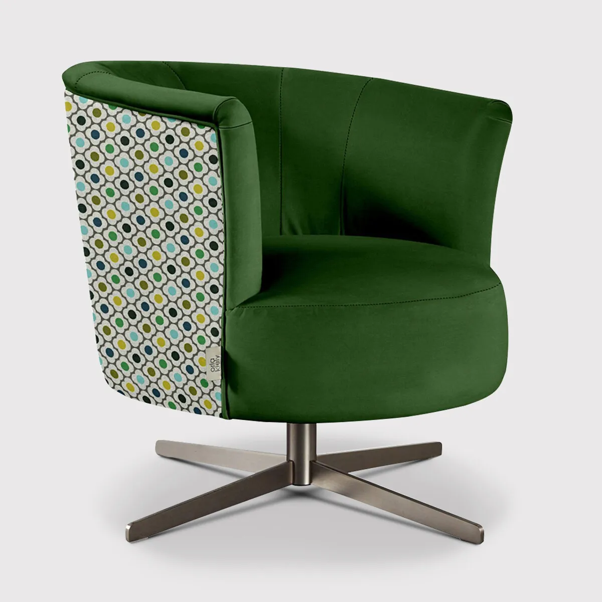 Orla Kiely Lily Swivel Armchair | Barker & Stonehouse