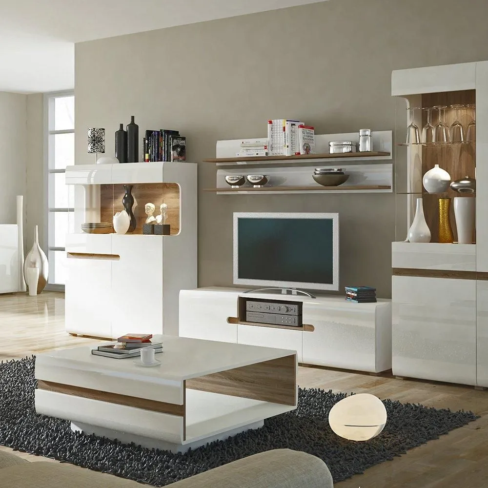 Furniture To Go Chelsea Living Small Designer Coffee Table in White 5