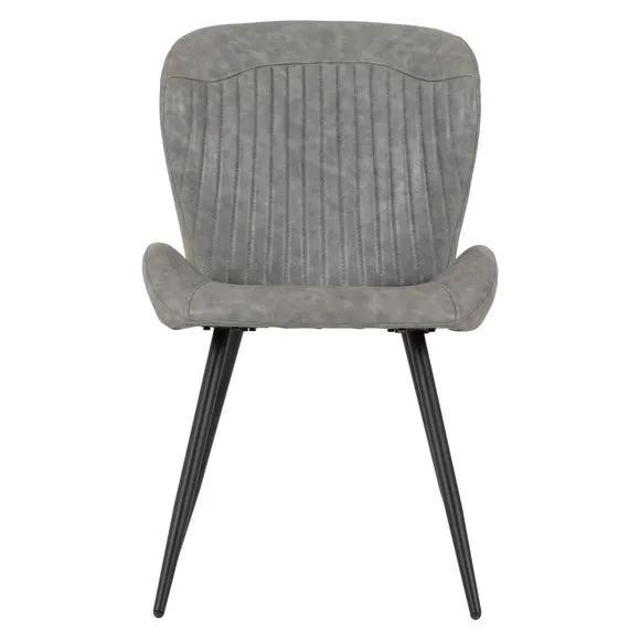 Set of 4 Quebec Dining Chairs, Faux Leather 4