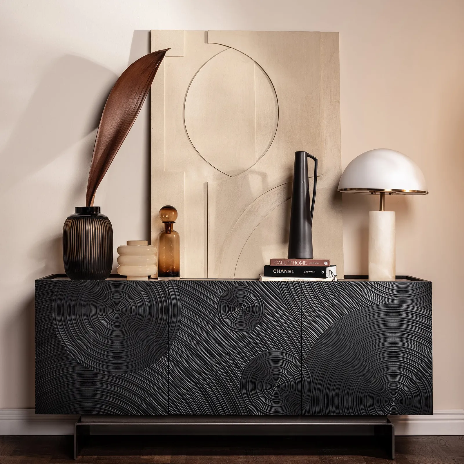 Halcyon Wide Sideboard 170X45X77.5 Cm, Black Wood | Barker & Stonehouse 2