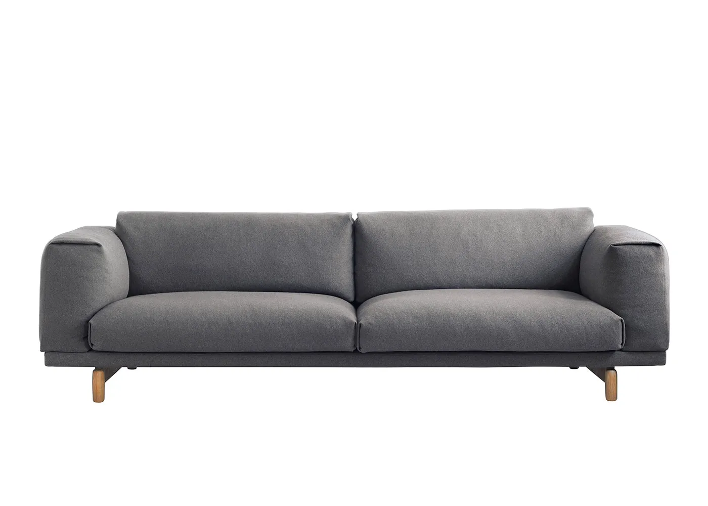 Muuto Rest 3 Seater Sofa Kvadrat Hallingdal 153 Mid grey 1