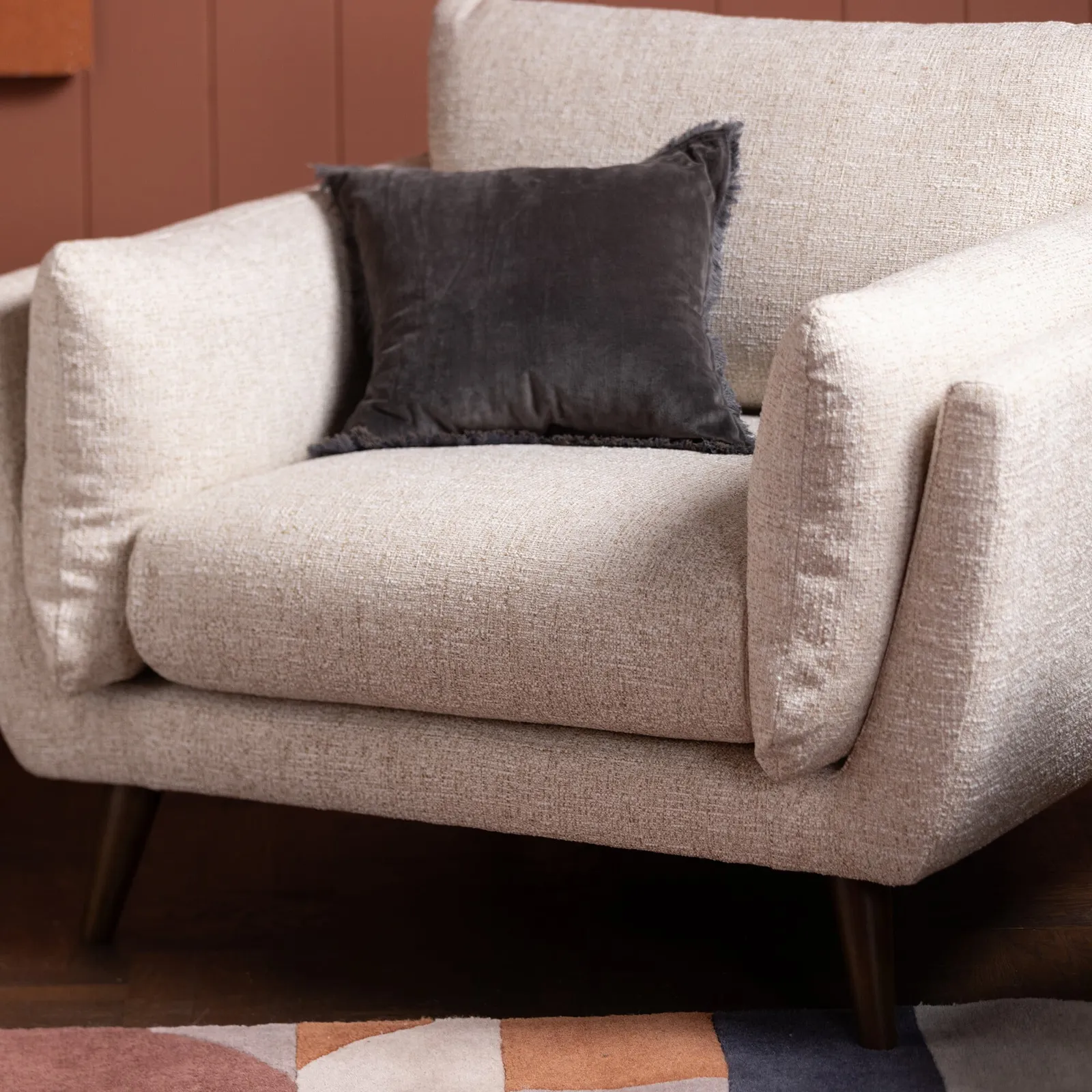 Malmo Armchair, White Fabric | Barker & Stonehouse 6