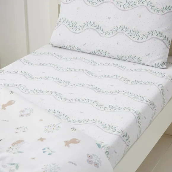 Pack of 2 Soft Bunnies 100% Cotton Fitted Bed Sheets 2