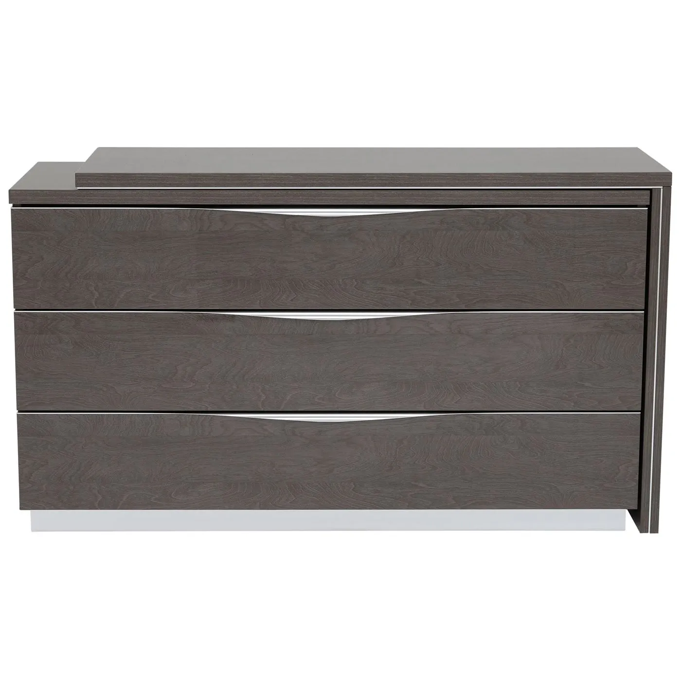 Lutyen Dresser Toilette With 3 Drawers Large, Brown Gloss | Barker & Stonehouse 3