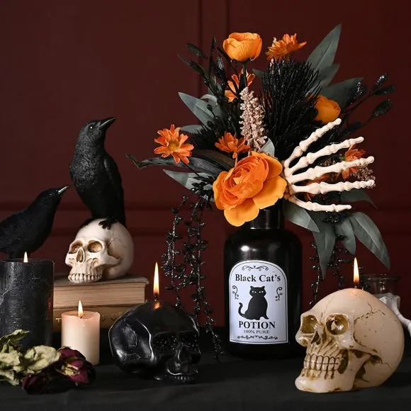 Black Skull Candle 5
