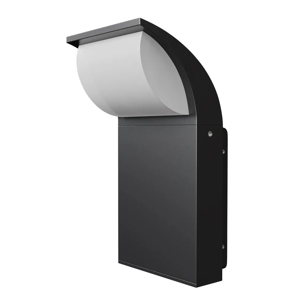 Netlighting Stock Outdoor Wall Down Lamp Graphite 3000K 450lm IP65 in Grey