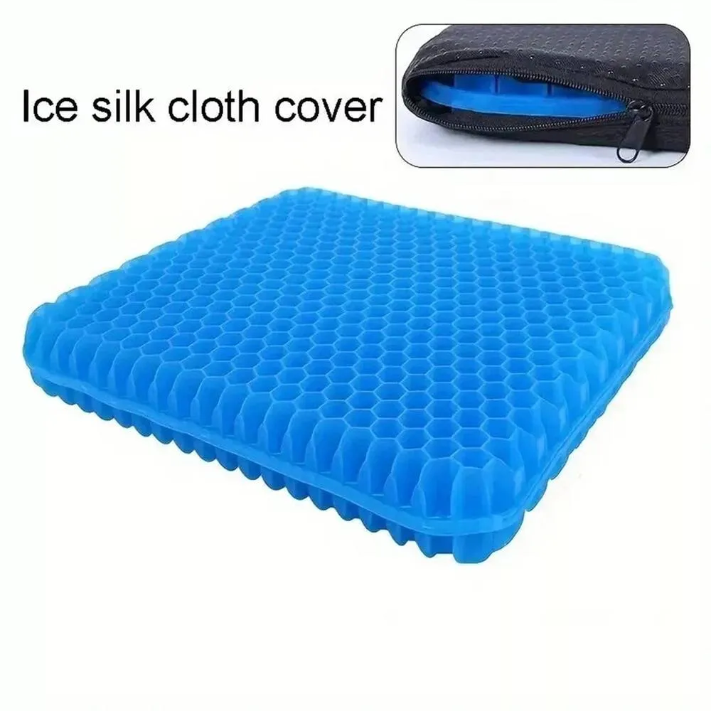 NESTLUNE Extra Thick Orthopaedic Gel Seat Cushion Office Car in Blue