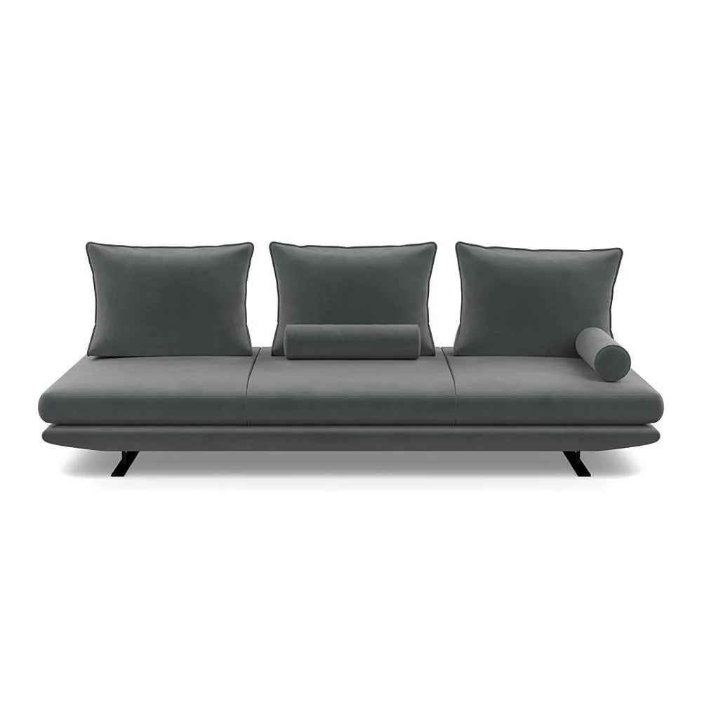 Ligne Roset Prado Large Settee Alcantara Steel grey