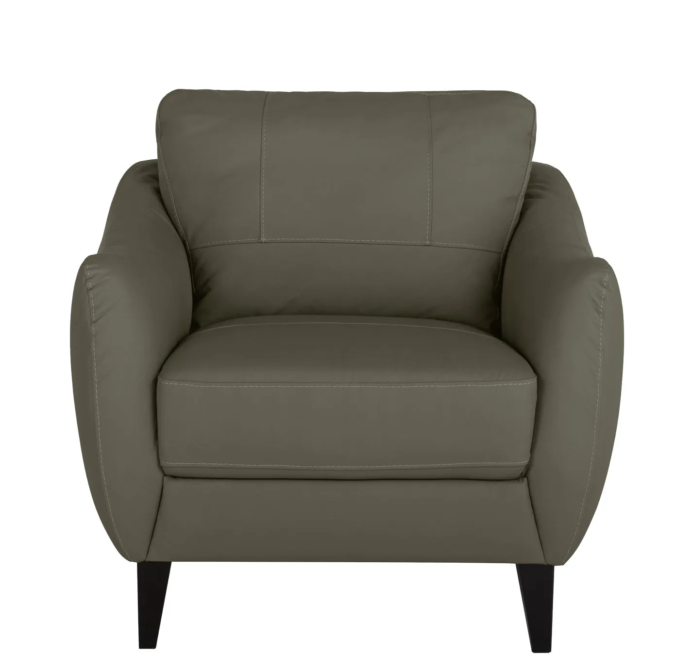 Argos Home Flynn Leather Mix Armchair - Grey