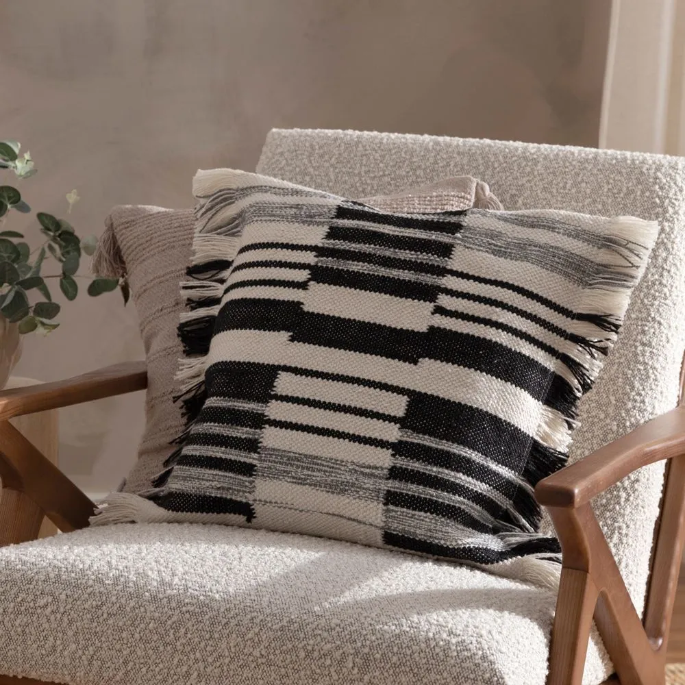 HOEM Torode Woven Cushion in Black