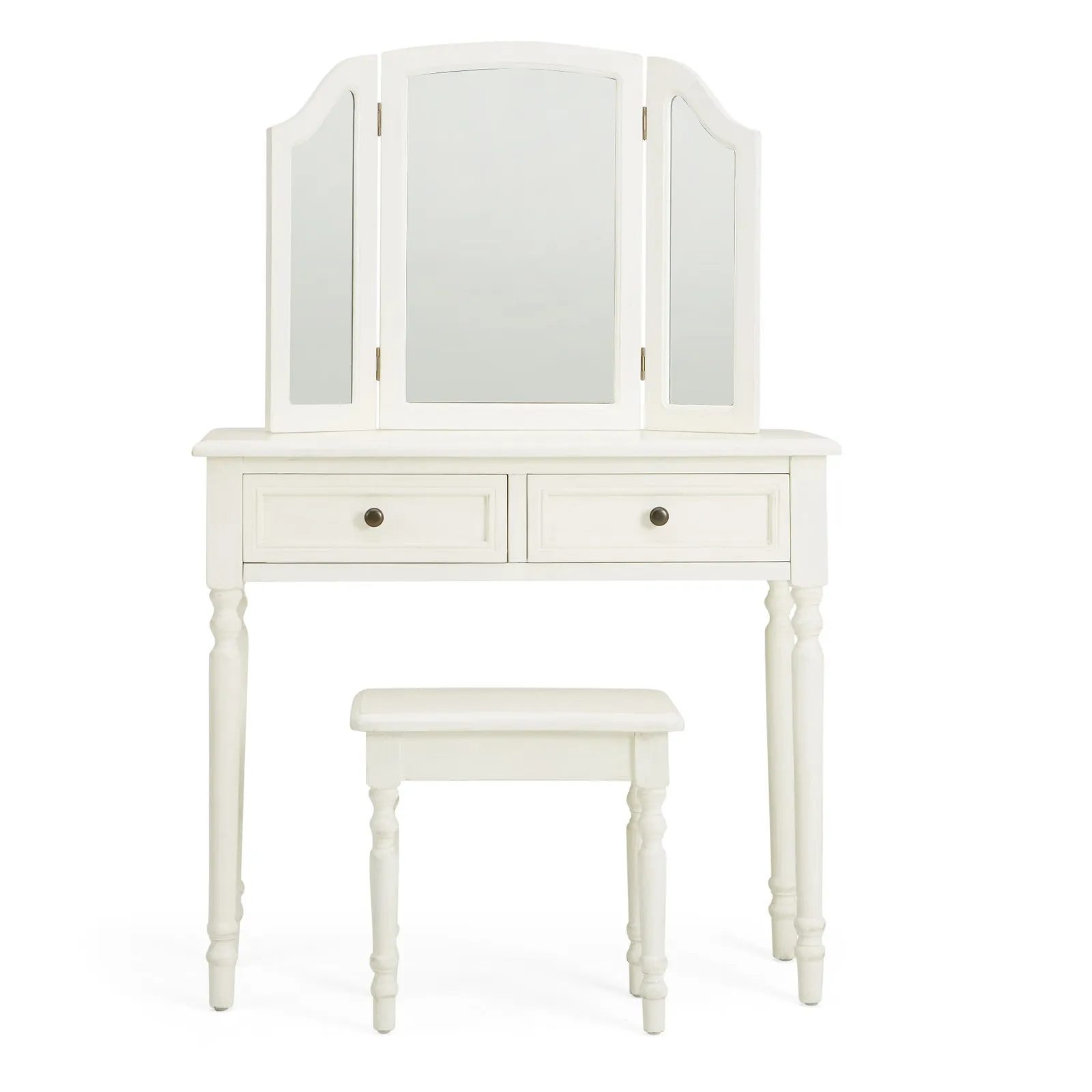 Lucy Cane Cream Dressing Table Set White