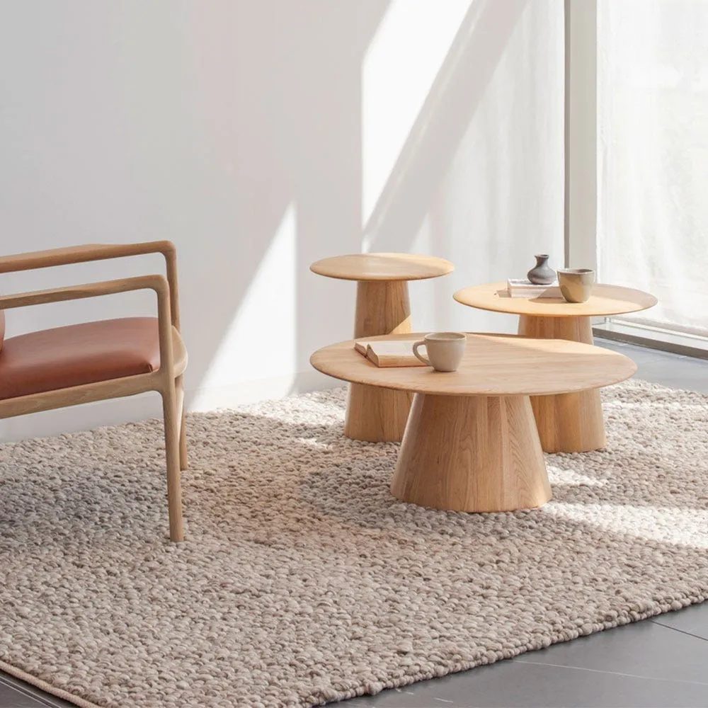Gazzda Mushroom Coffee Table in Natural oiled Oak 4
