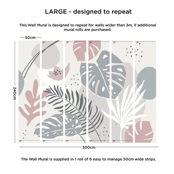 Tropical Abstract Wall Mural 4