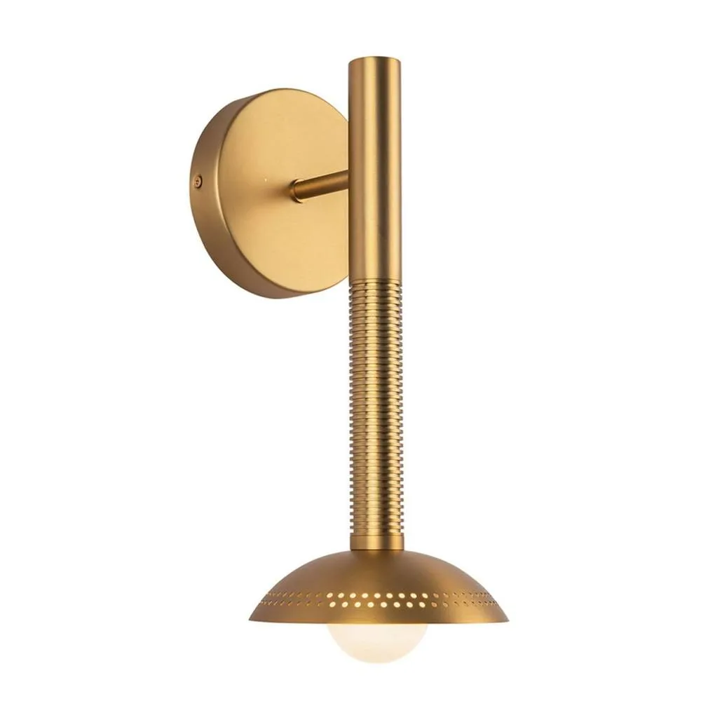 Netlighting Arden Integrated LED Wall Light Brushed Gold 3000K