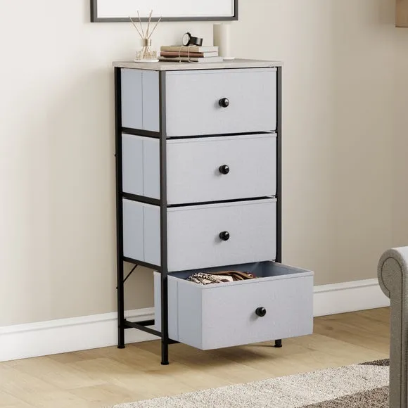 Maye 4 Drawer Fabric Chest 2