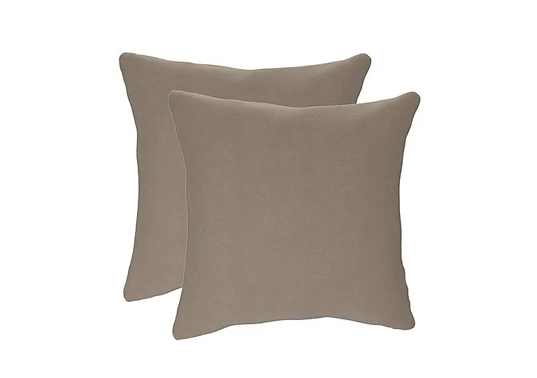 Pair of Large Scatter Cushions - Brandy Butter