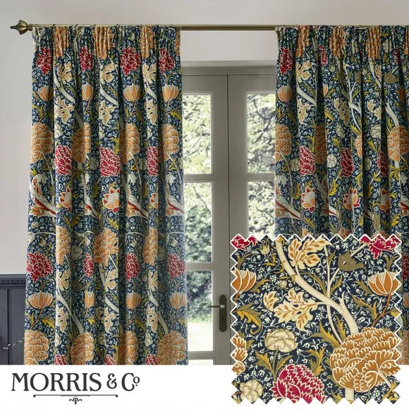 Morris & Co. Cray Chenille Pencil Pleat Curtains 5