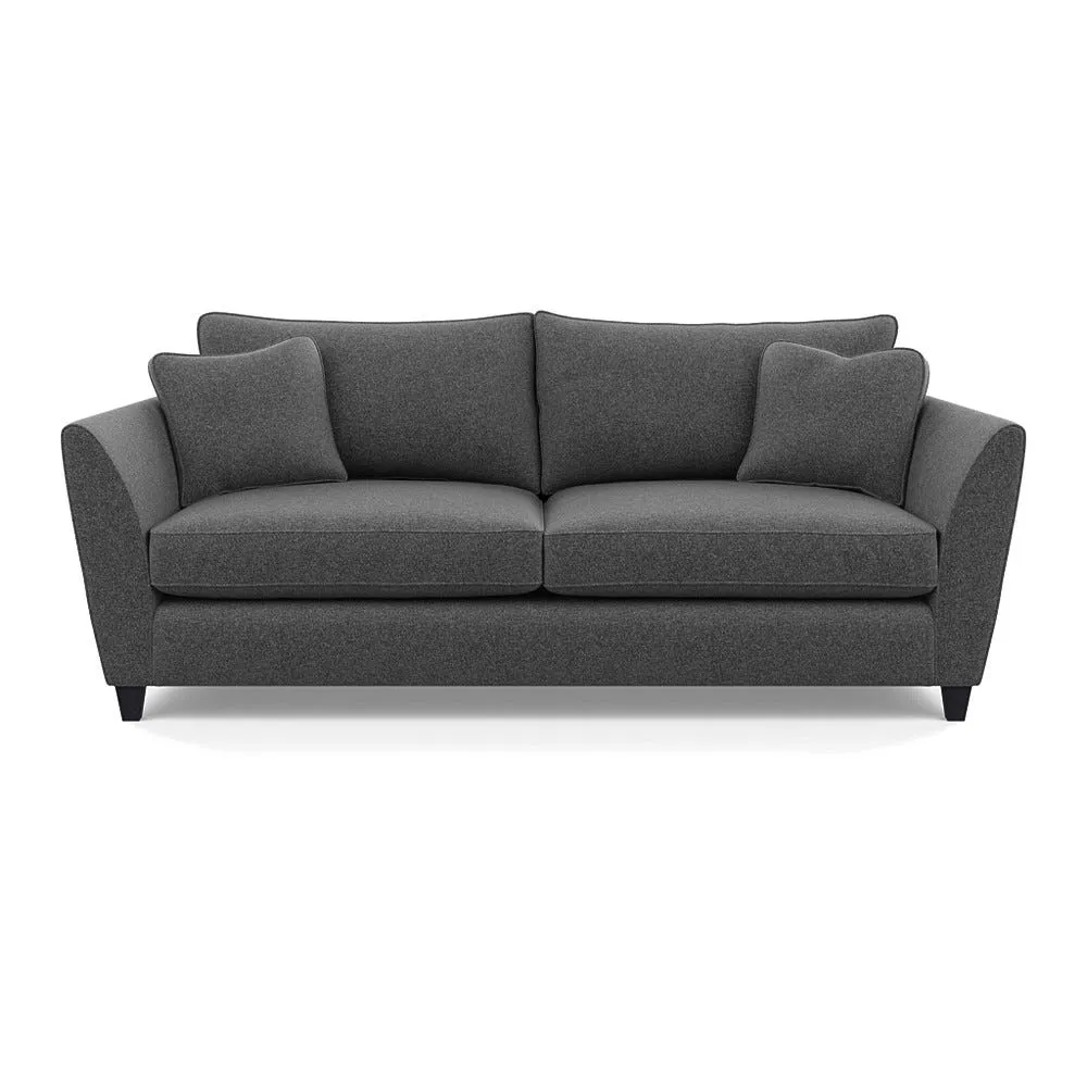 Heal's Torino 4 Seater Sofa Melton Wool Granite Black Feet 1