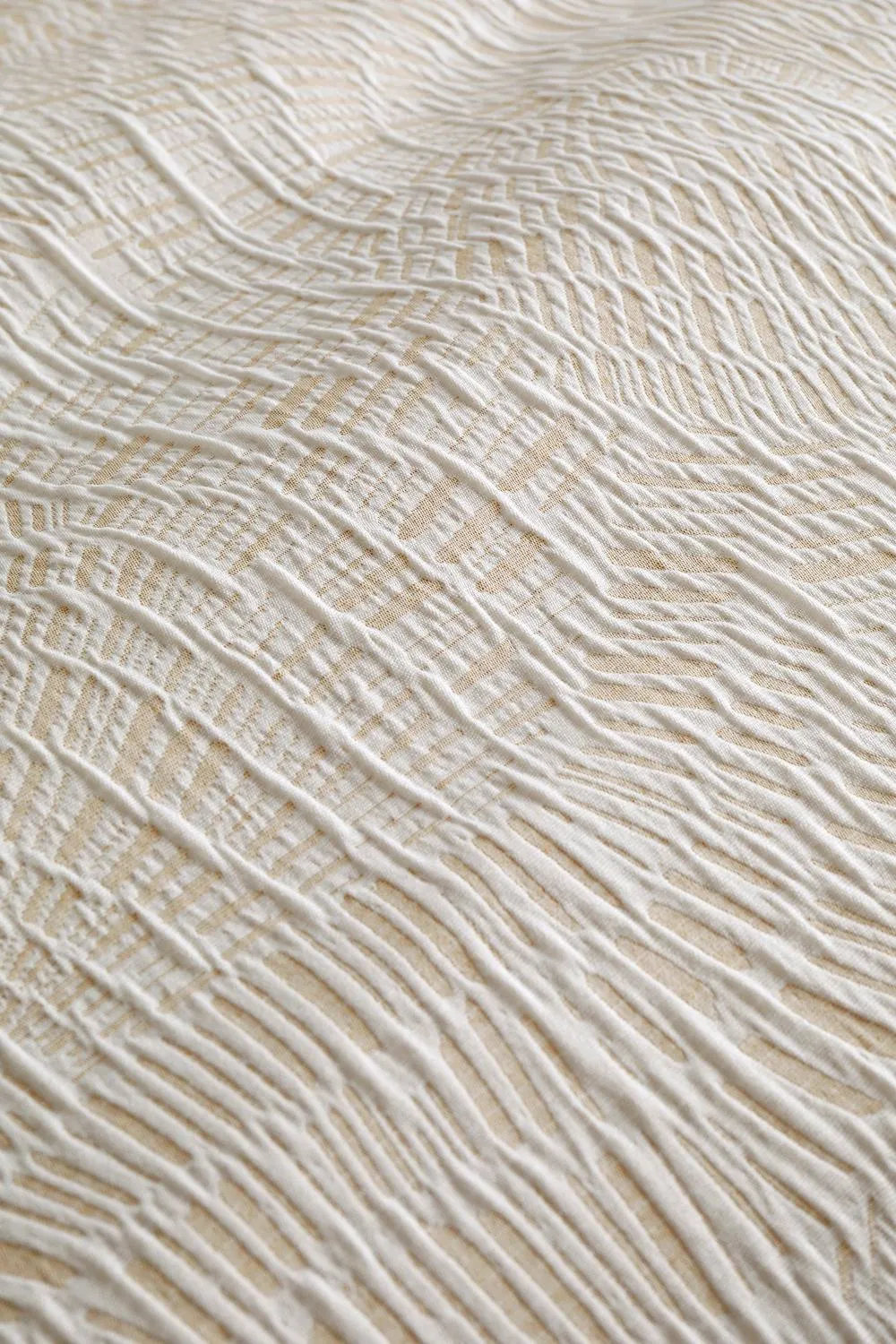Appletree 'Fossil Jacquard' Textured Duvet Cover Set in Natural 3