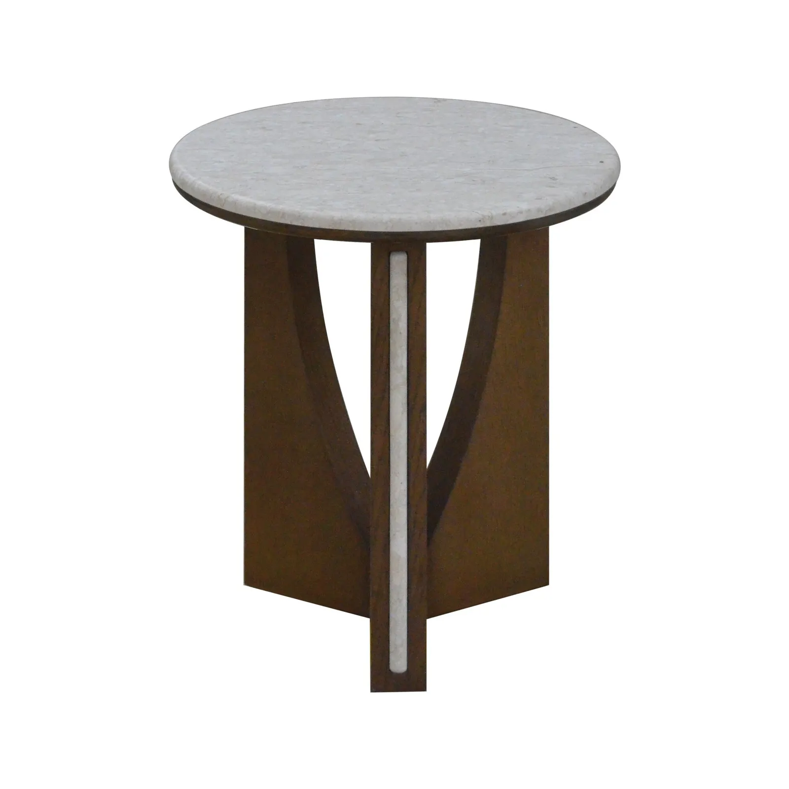 Leda Side Table, Round, Grey Marble | Barker & Stonehouse 2