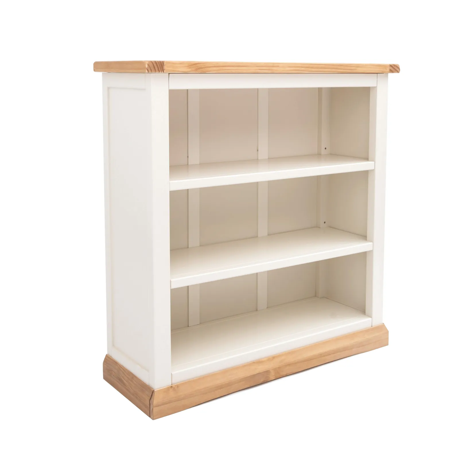 Cabinet Bits Bookcase with plinth 90x90x30cm in Off-White 2