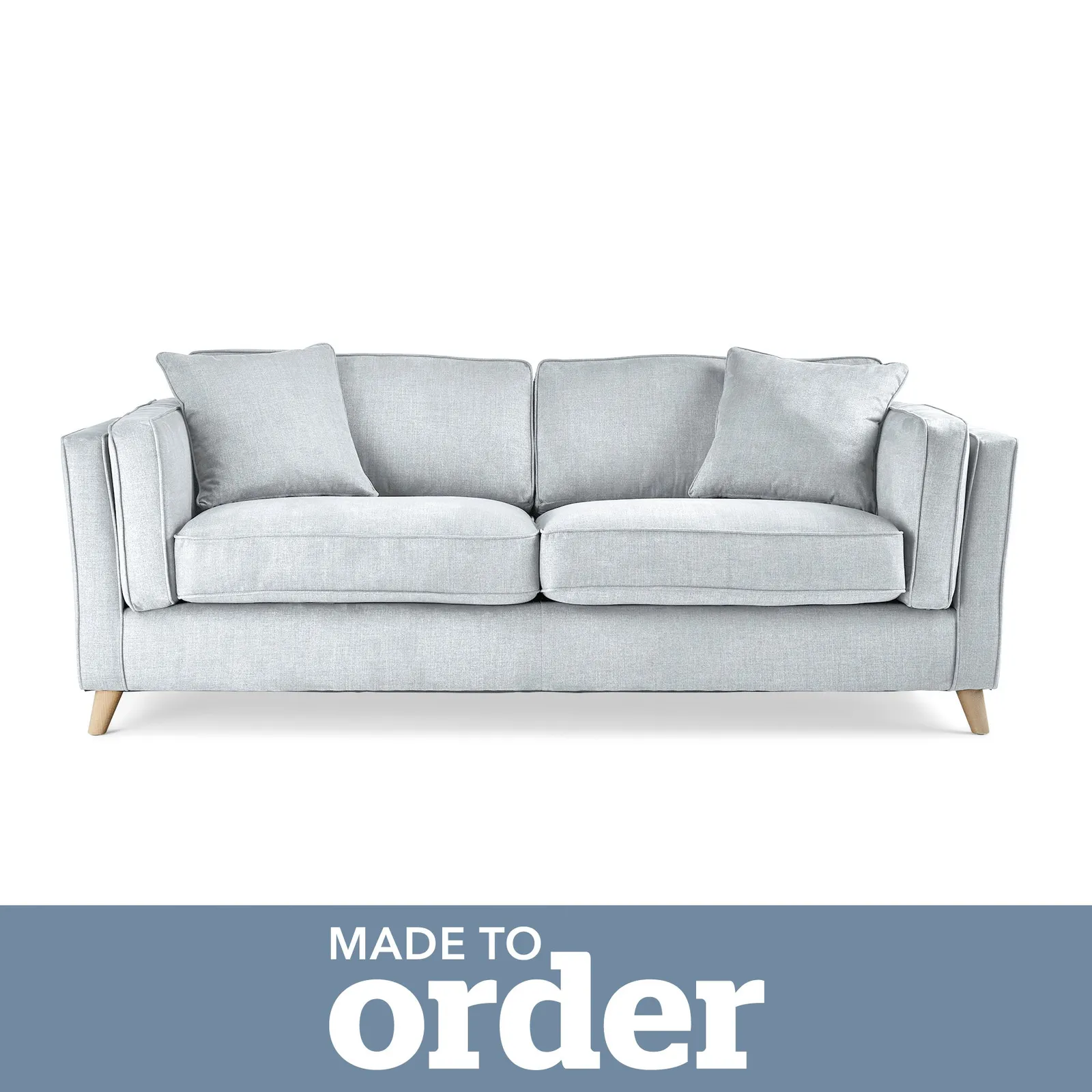 Arabella 3 Seater Sofa Brushed Plain Fabric Brushed Plain Dew