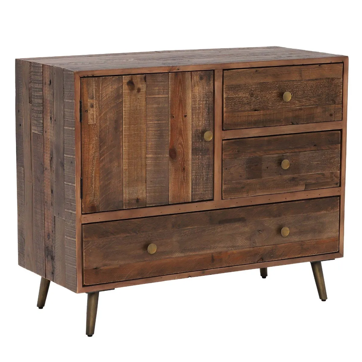Modi Reclaimed Wood 3 Drawer, 1 Door Sideboard